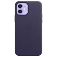 Husă pentru smartphone Apple iPhone 12/ 12 Pro Apple/ Back/ Piele/ Deep Purple photo 2