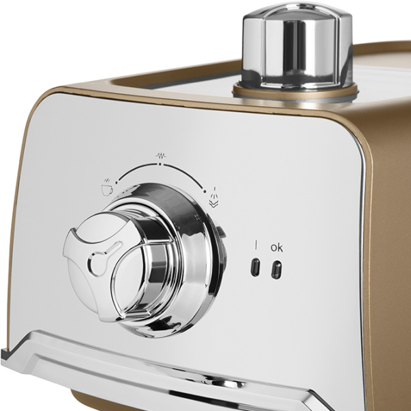 Espressor Polaris PCM1529E  Рожковая / 1.2 л / Кремовый photo 3