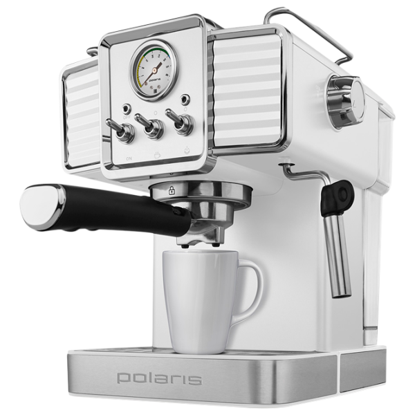 Espressor Polaris PCM1538E Рожковая / 1.5 л / Белый photo 2