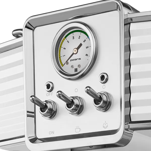 Espressor Polaris PCM1538E Рожковая / 1.5 л / Белый photo 4