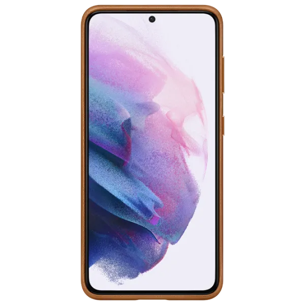 Чехол для смартфона Samsung Galaxy S21 Samsung/ Back/ Кожа/ Коричневый photo 3