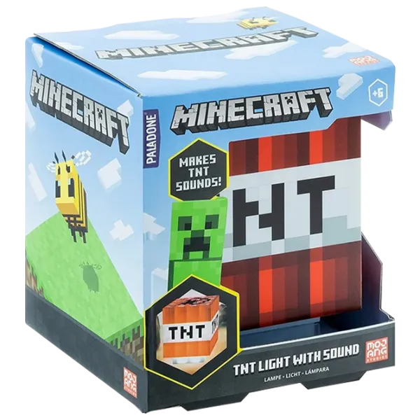 Настольная лампа фан Paladone Minecraft TNT Красный photo 2 Настольная лампа фан Paladone Minecraft TNT Красный photo 2