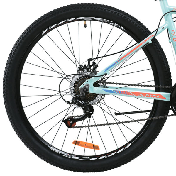 Велосипед Formula Alpina 27.5" 17.5" Алюминий/ Бирюзовый Оранжевый photo 2