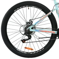 Велосипед Formula Alpina 27.5" 17.5" Алюминий/ Бирюзовый Оранжевый photo 2