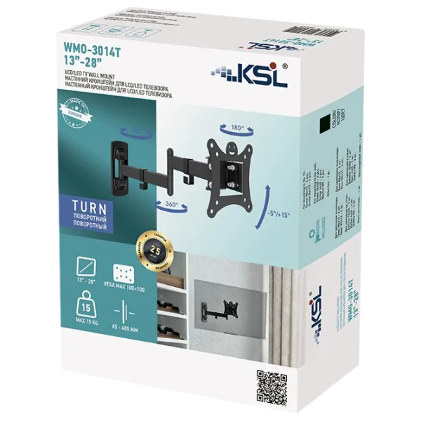 Suport TV KSL WMO-3014T VESA 100 x 100 mm photo 3 Suport TV KSL WMO-3014T VESA 100 x 100 mm photo 3