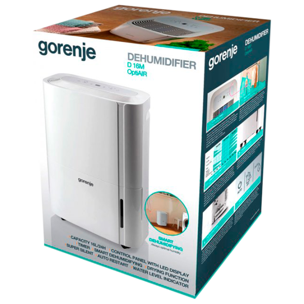 Uscător de aer Gorenje D16M Pe podea/ White photo 6 Uscător de aer Gorenje D16M Pe podea/ White photo 6
