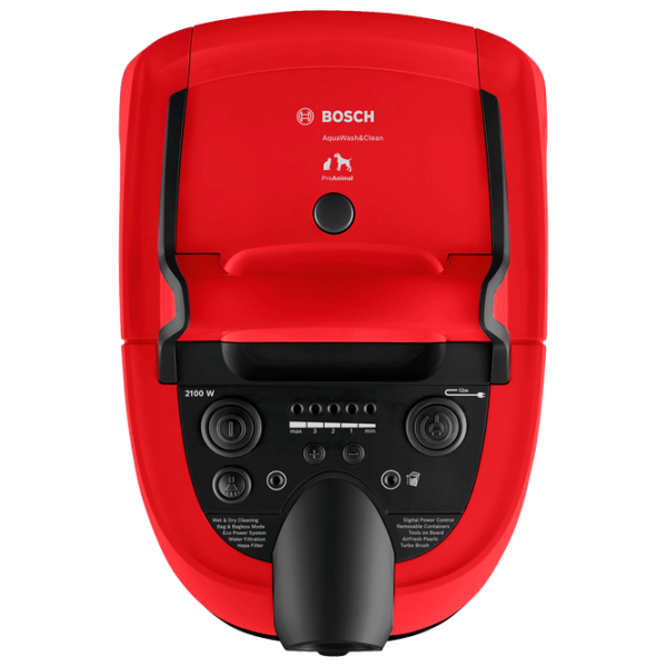 Aspirator cu spălare Bosch BWD421PET 2100 W / Black Red photo 3 Aspirator cu spălare Bosch BWD421PET 2100 W / Black Red photo 3