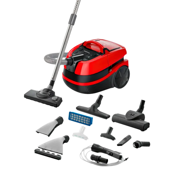 Aspirator cu spălare Bosch BWD421PET 2100 W / Black Red photo 5 Aspirator cu spălare Bosch BWD421PET 2100 W / Black Red photo 5