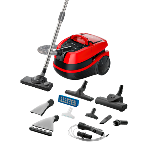 Aspirator cu spălare Bosch BWD421PET 2100 W / Black Red photo 5 Aspirator cu spălare Bosch BWD421PET 2100 W / Black Red photo 5
