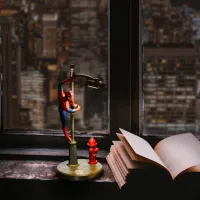 Lampă de masă fan Paladone Spiderman Red photo 2