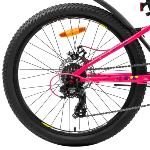 Bicicletă Aist Rosy Junior 24" 24" Aluminiu/ Pink Yellow photo 2