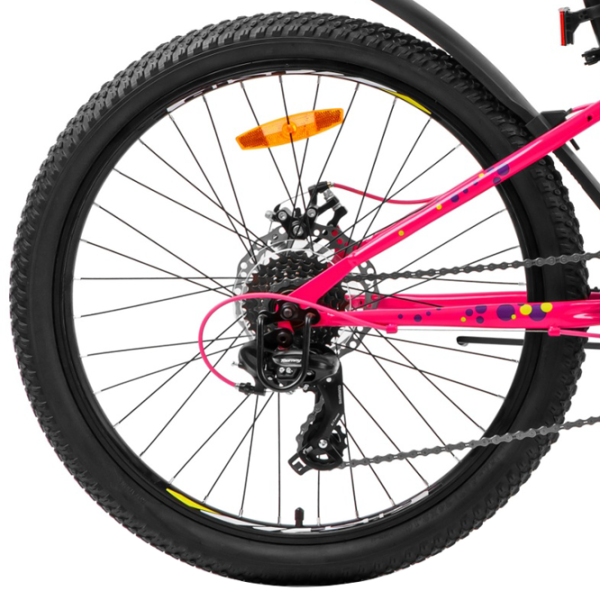 Bicicletă Aist Rosy Junior 24" 24" Aluminiu/ Pink Yellow photo 2