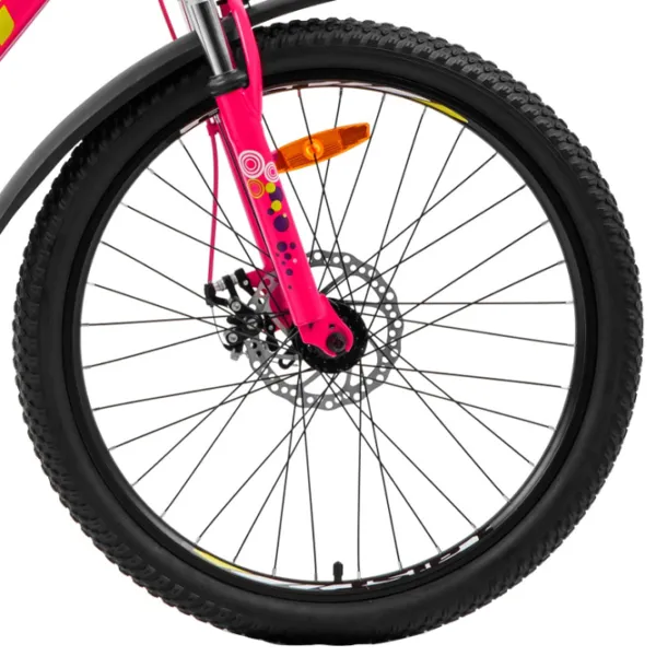 Bicicletă Aist Rosy Junior 24" 24" Aluminiu/ Pink Yellow photo 5