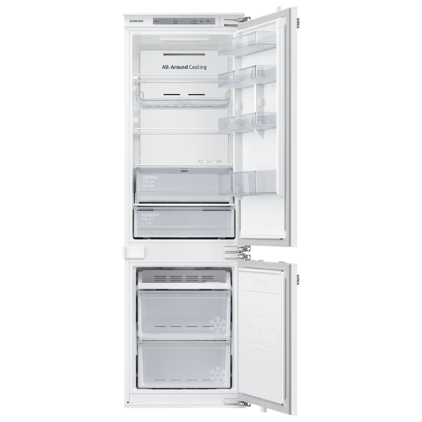 Frigider încorporabil Samsung BRB266150WW/UA cu congelator jos 264 l / 177.5 cm / White photo 3