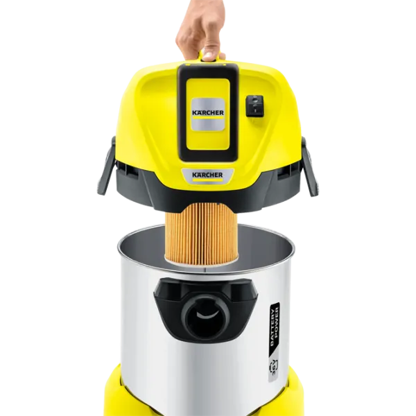 Aspirator industrial KARCHER WD 3 Battery Premium 1.629-950.0 300 W/ Yellow photo 6