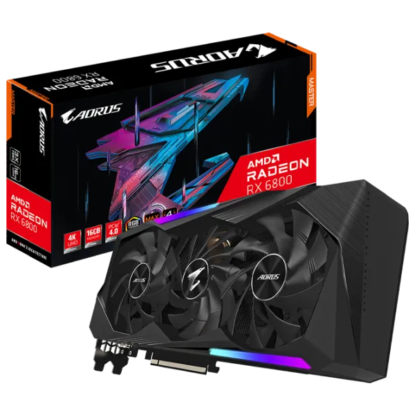 Placă video Gigabyte AORUS Radeon RX 6800 MASTER PCI Express x16 4.0 / 16 GB photo 9 Placă video Gigabyte AORUS Radeon RX 6800 MASTER PCI Express x16 4.0 / 16 GB photo 9