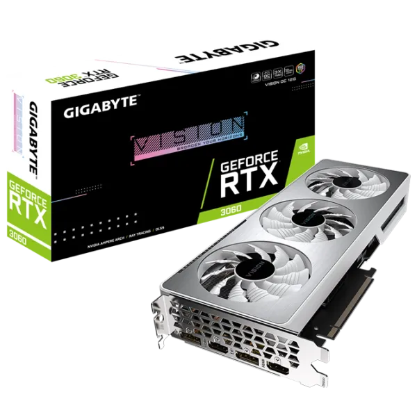 Видеокарта Gigabyte RTX 3060 Vision OC PCI Express x16 4.0 / 12 ГБ photo 8 Видеокарта Gigabyte RTX 3060 Vision OC PCI Express x16 4.0 / 12 ГБ photo 8
