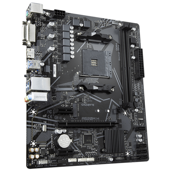 Материнская плата Gigabyte A520M H 1.0 mATX/ AMD A520 photo 3