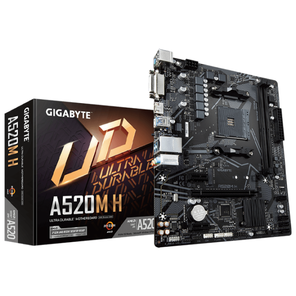 Материнская плата Gigabyte A520M H 1.0 mATX/ AMD A520 photo 5