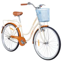 Bicicletă Aist Avenue 26" 17" Oțel/ Beige Orange photo 2