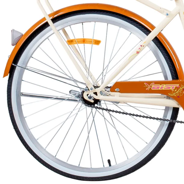 Bicicletă Aist Avenue 26" 17" Oțel/ Beige Orange photo 3