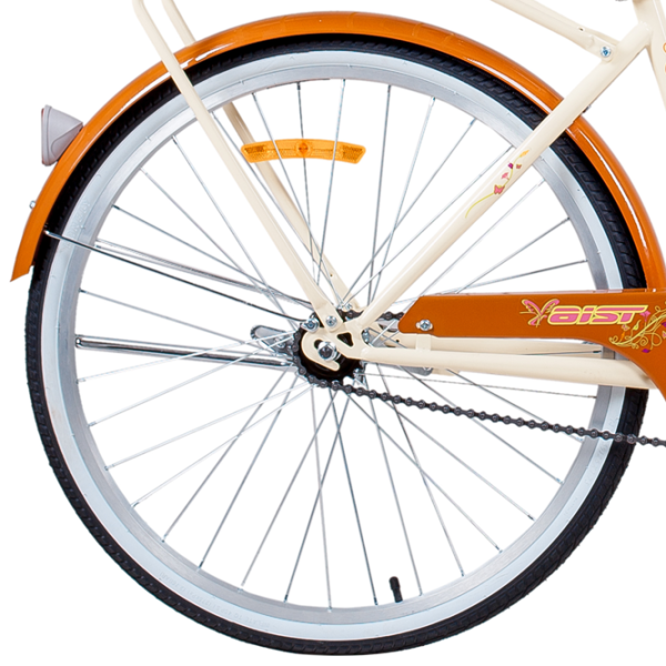 Bicicletă Aist Avenue 26" 17" Oțel/ Beige Orange photo 3