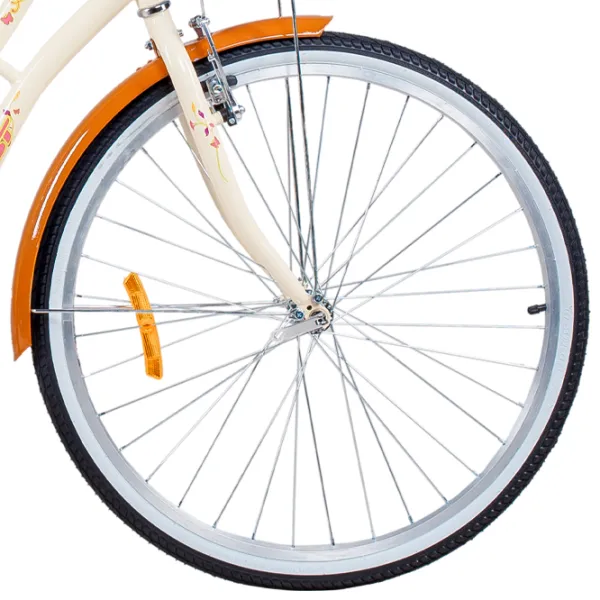 Bicicletă Aist Avenue 26" 17" Oțel/ Beige Orange photo 5