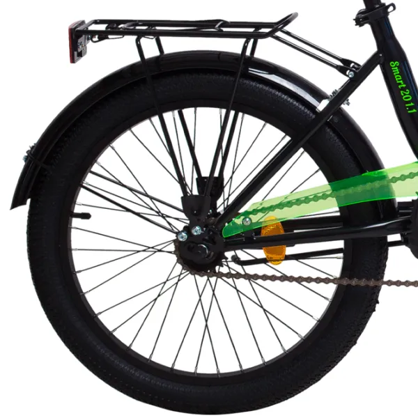 Bicicletă Aist Smart 20" 20" Oțel/ Black Green photo 4