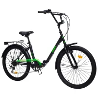 Bicicletă Aist Smart 24" 24" Oțel/ Black Green photo 3