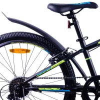 Bicicletă Aist Rocky Junior 24" 24" Oțel/ Black Green photo 4