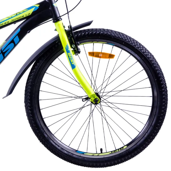 Bicicletă Aist Rocky Junior 24" 24" Oțel/ Black Green photo 6