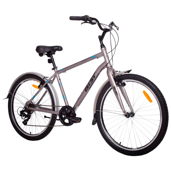 Bicicletă Aist Cruiser 26" 21" Aluminiu/ Silver Black photo 2