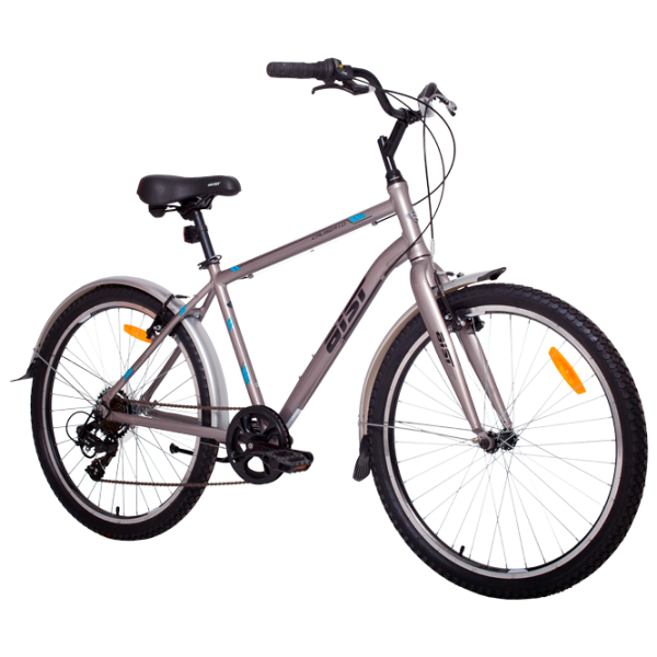Bicicletă Aist Cruiser 26" 21" Aluminiu/ Silver Black photo 2