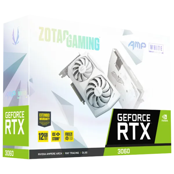 Placă video Zotac GeForce RTX 3060 AMP White Edition PCI Express x16 4.0 / 12 GB photo 6