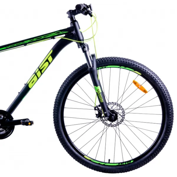 Велосипед Aist Rocky 29" 21.5" Алюминий/ Черный Зелёный photo 3 Велосипед Aist Rocky 29" 21.5" Алюминий/ Черный Зелёный photo 3