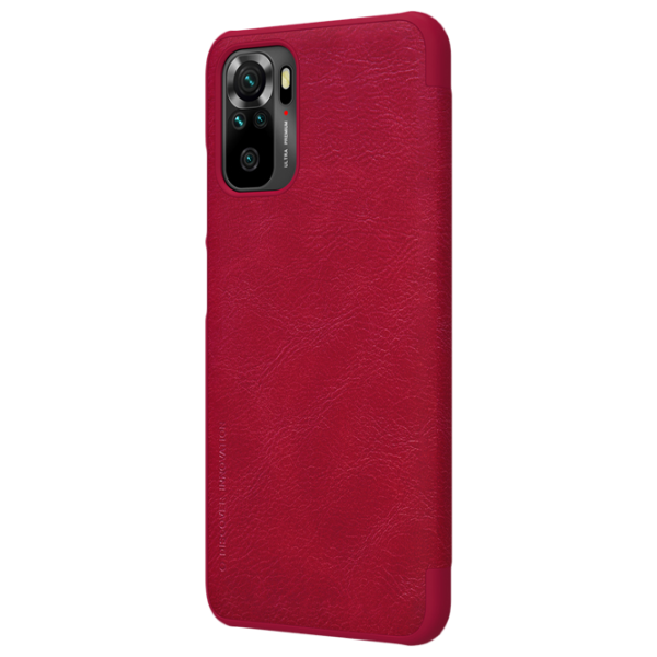 Чехол для смартфона Xiaomi Redmi Note 10/ Note 10s Nillkin/ Flip Cover/ Кожа/ Красный photo 2 Чехол для смартфона Xiaomi Redmi Note 10/ Note 10s Nillkin/ Flip Cover/ Кожа/ Красный photo 2