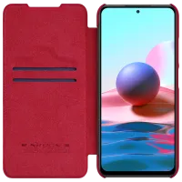 Чехол для смартфона Xiaomi Redmi Note 10/ Note 10s Nillkin/ Flip Cover/ Кожа/ Красный photo 5