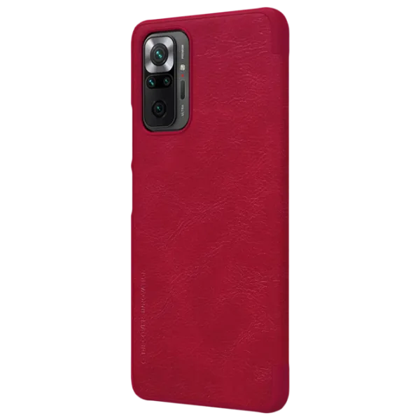 Husă pentru smartphone Xiaomi Redmi Note 10 Pro Nillkin/ Flip Cover/ Piele/ Red photo 3