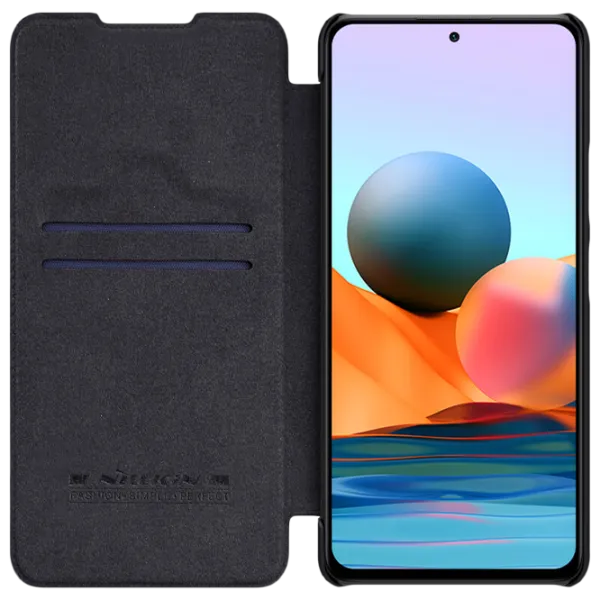 Husă pentru smartphone Xiaomi Redmi Note 10 Pro Nillkin/ Flip Cover/ Piele/ Black photo 6 Husă pentru smartphone Xiaomi Redmi Note 10 Pro Nillkin/ Flip Cover/ Piele/ Black photo 6