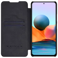 Husă pentru smartphone Xiaomi Redmi Note 10 Pro Nillkin/ Flip Cover/ Piele/ Black photo 6
