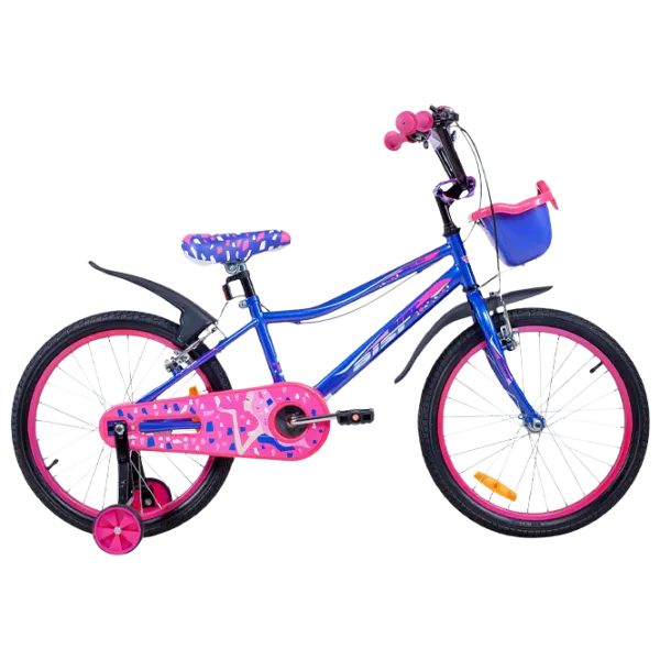 Bicicletă Aist Wiki 18 18" Oțel/ Pink Blue photo 3