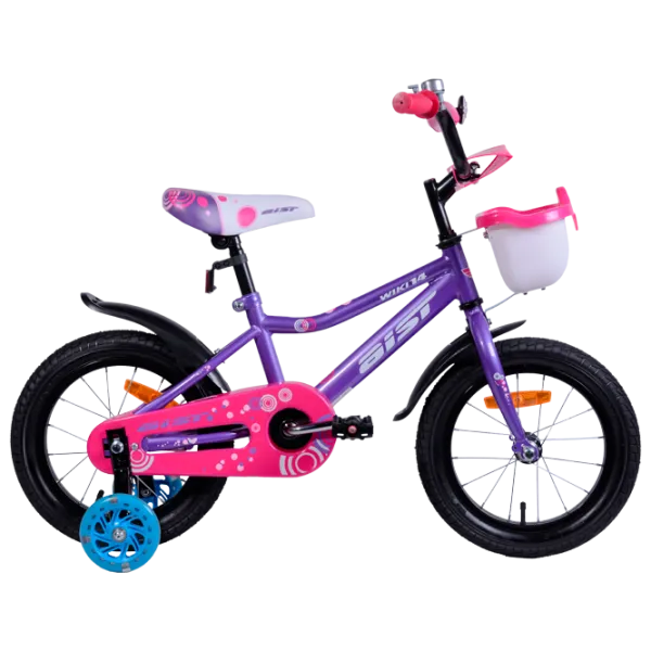 Bicicletă Aist Wiki 14" 14" Oțel/ Pink White photo 2
