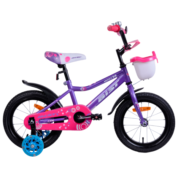 Bicicletă Aist Wiki 14" 14" Oțel/ Pink White photo 2