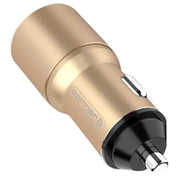 Încărcător auto Jellico MQC-41 2 x USB/ Gold photo 2