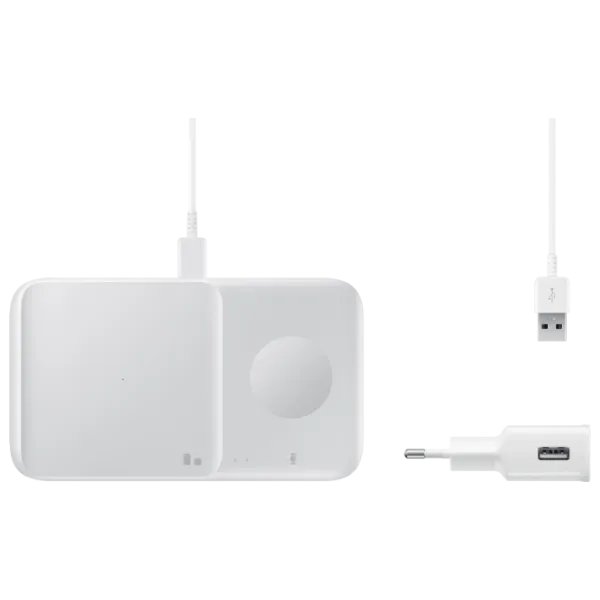 Încărcător wireless Samsung EP-P4300 Duo Charger White photo 5