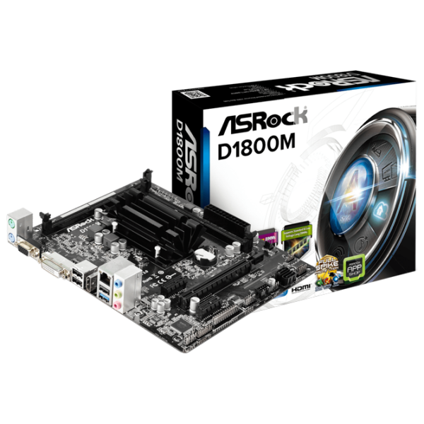 Материнская плата ASRock D1800M mATX photo 5