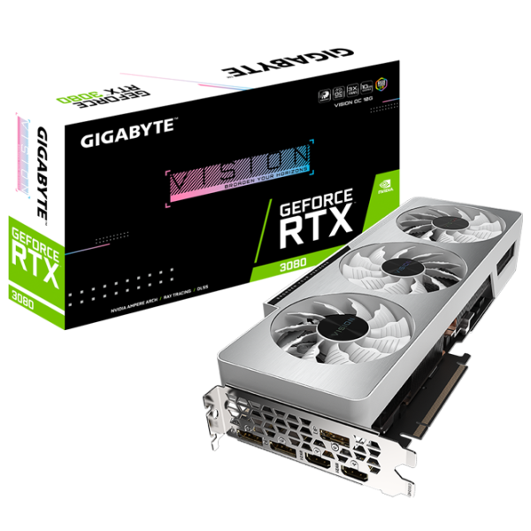 Placă video Gigabyte GeForce RTX 3080 Vision OC PCI Express x16 4.0 / 10 GB photo 8