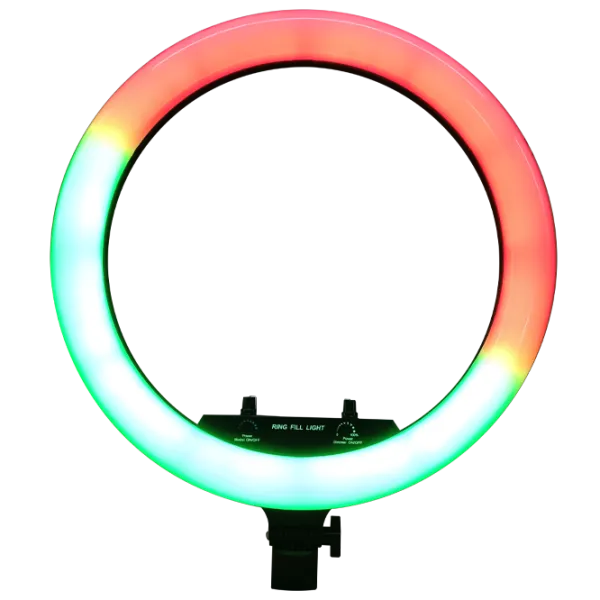 Trepied cu lampă Vidlok RGB Selfie Ring Light 457 mm Black photo 3
