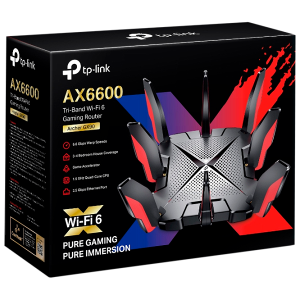 Wi-Fi Роутер TP-Link Archer GX90 574 Мбит/ c/ 4804 Мбит/ с/ Черный photo 4 Wi-Fi Роутер TP-Link Archer GX90 574 Мбит/ c/ 4804 Мбит/ с/ Черный photo 4