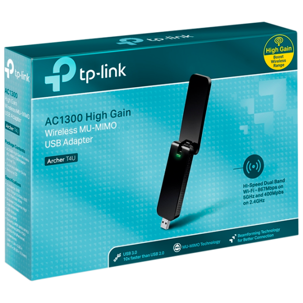 Adaptor de rețea TP-Link Archer T4U Wi-Fi/ Black photo 4